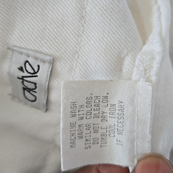 Vintage Y2K Cache Elegant White Wide Leg Denim Jeans Size 8 - Picture 6 of 11